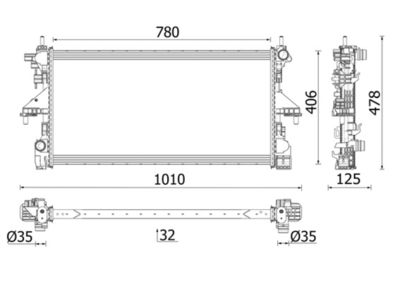 Radiators, Motora dzesēšanas sistēma MAHLE CR 2638 000P