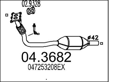 Катализатор MTS 04.3682