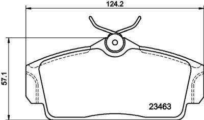 Bremžu uzliku kompl., Disku bremzes HELLA PAGID 8DB 355 018-441