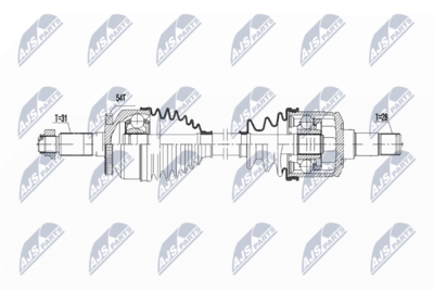 Приводной вал NTY NPW-KA-378