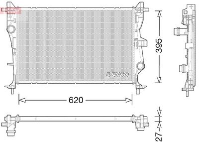 Radiators, Motora dzesēšanas sistēma DENSO DRM06038