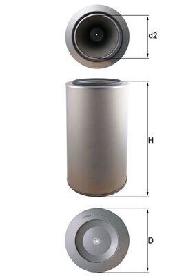 Воздушный фильтр MAHLE LX 1255