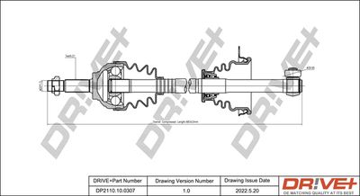 Приводной вал Dr!ve+ DP2110.10.0307