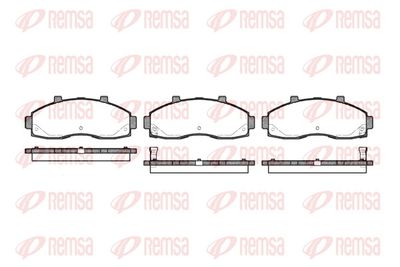 Bremžu uzliku kompl., Disku bremzes REMSA 0662.02