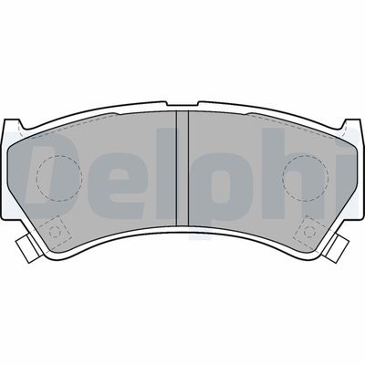 Комплект тормозных колодок, дисковый тормоз DELPHI LP1548