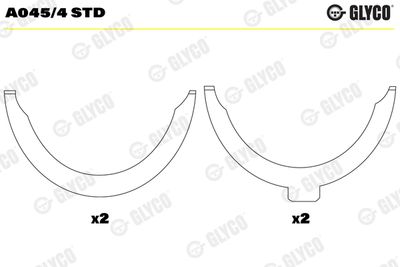 Дистанционная шайба, коленчатый вал GLYCO A045/4 STD
