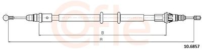 Тросик, cтояночный тормоз COFLE 92.10.6857