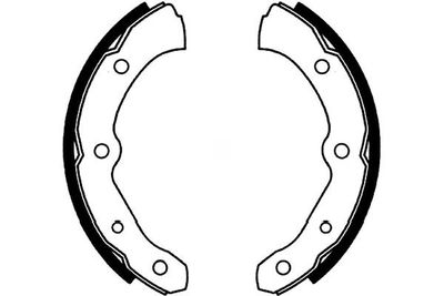 Bremžu loku komplekts KAVO PARTS KBS-1913