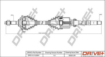 Приводной вал Dr!ve+ DP2110.10.0541