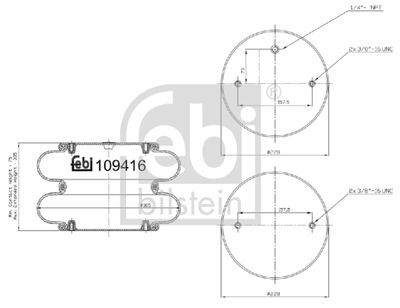 Pneimoatsperes spilvens, Pneimopiekare FEBI BILSTEIN 109416