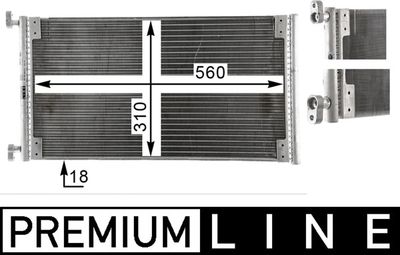 Конденсатор, кондиционер MAHLE AC 832 000P