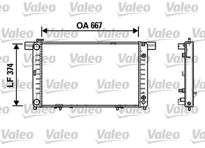 Radiators, Motora dzesēšanas sistēma VALEO 732454