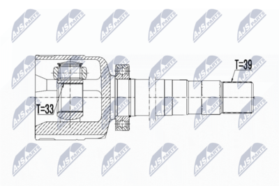 Шарнирный комплект, приводной вал NTY NPW-RE-117