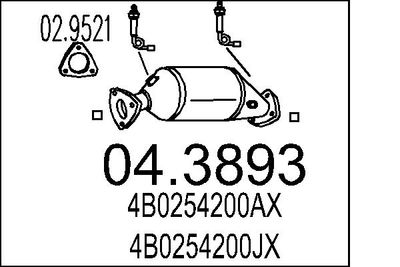Катализатор MTS 04.3893