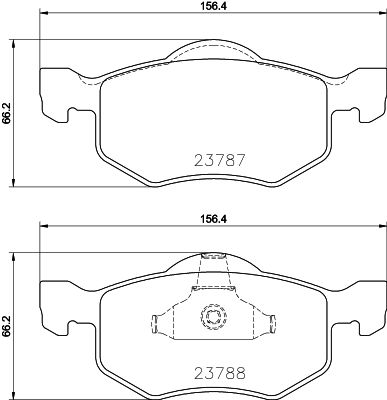 Bremžu uzliku kompl., Disku bremzes HELLA PAGID 8DB 355 039-271