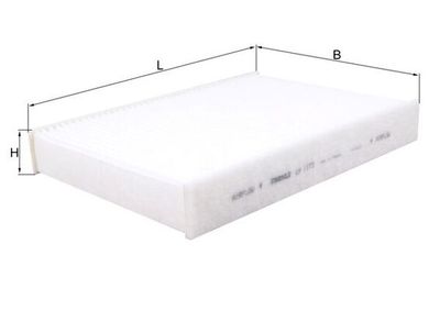 Фильтр, воздух во внутренном пространстве MAHLE LA 1173