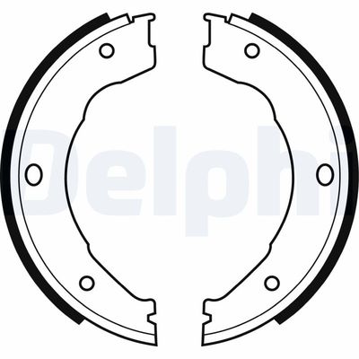 Bremžu loku kompl., Stāvbremze DELPHI LS1982