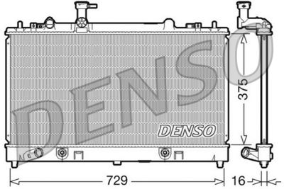 Radiators, Motora dzesēšanas sistēma DENSO DRM44024