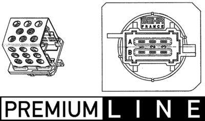 Rezistors, Salona ventilators MAHLE ABR 89 000P