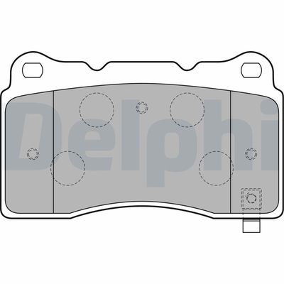 Bremžu uzliku kompl., Disku bremzes DELPHI LP1858