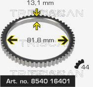 TRISCAN 854016401 Devēja gredzens, ABS