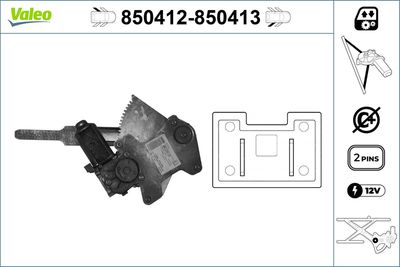 Стеклоподъемник VALEO 850412