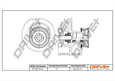 Водяной насос, охлаждение двигателя Dr!ve+ DP2310.10.022