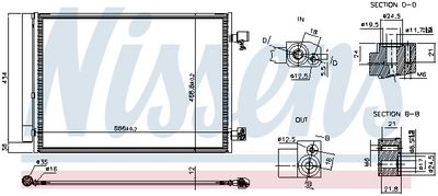 Конденсатор, кондиционер NISSENS 941345