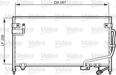 Конденсатор, кондиционер VALEO 818084
