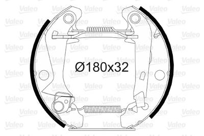 Комплект тормозных колодок VALEO 554512