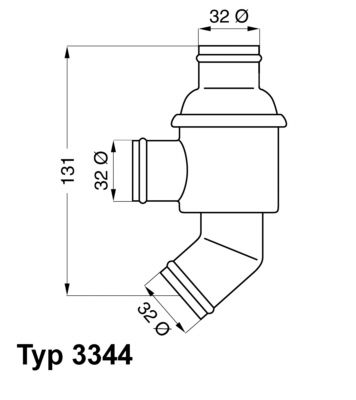 Termostats, Dzesēšanas šķidrums BorgWarner (Wahler) 3344.80