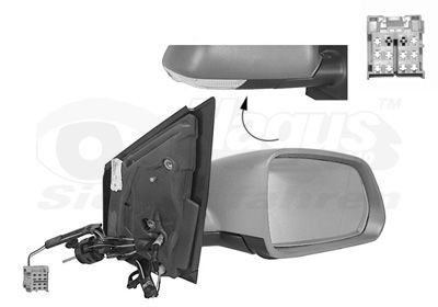 Ārējais atpakaļskata spogulis VAN WEZEL 5828814