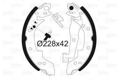 Bremžu loku komplekts VALEO 562074