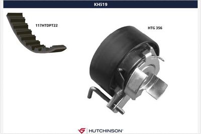 Комплект ремня ГРМ HUTCHINSON KH 519