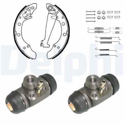 Bremžu loku komplekts DELPHI KP1063