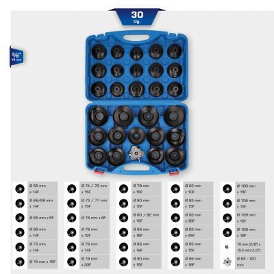 Eļļas filtru atslēgu komplekts KS TOOLS BT711050
