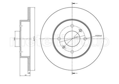 Bremžu diski METELLI 23-0672