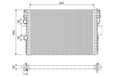 Radiators, Motora dzesēšanas sistēma VALEO 701215