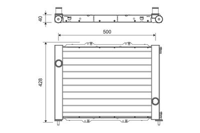 Конденсатор, кондиционер VALEO 822710