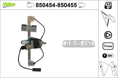 Стеклоподъемник VALEO 850454