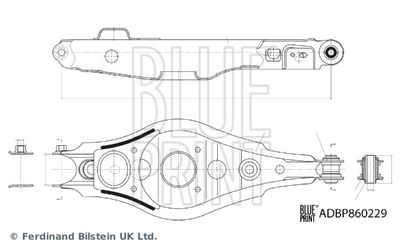 Neatkarīgās balstiekārtas svira, Riteņa piekare BLUE PRINT ADBP860229