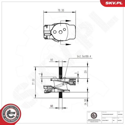 Piekare, Pārnesumkārba ESEN SKV 75SKV835