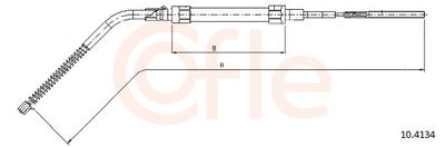 Тросик, cтояночный тормоз COFLE 92.10.4134