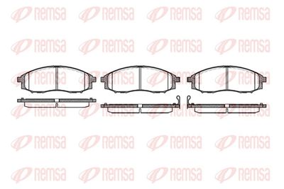Комплект тормозных колодок, дисковый тормоз REMSA 0748.02