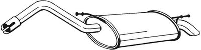 Izplūdes gāzu trokšņa slāpētājs (pēdējais) BOSAL 154-065