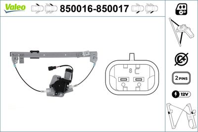Стеклоподъемник VALEO 850016