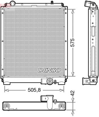 Radiators, Motora dzesēšanas sistēma DENSO DRM45052