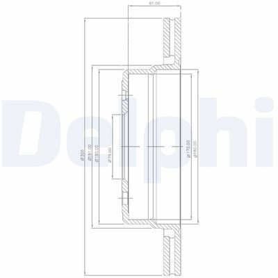 Bremžu diski DELPHI BG2436