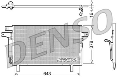 Конденсатор, кондиционер DENSO DCN46016