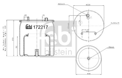 Pneimoatsperes spilvens, Pneimopiekare FEBI BILSTEIN 172217